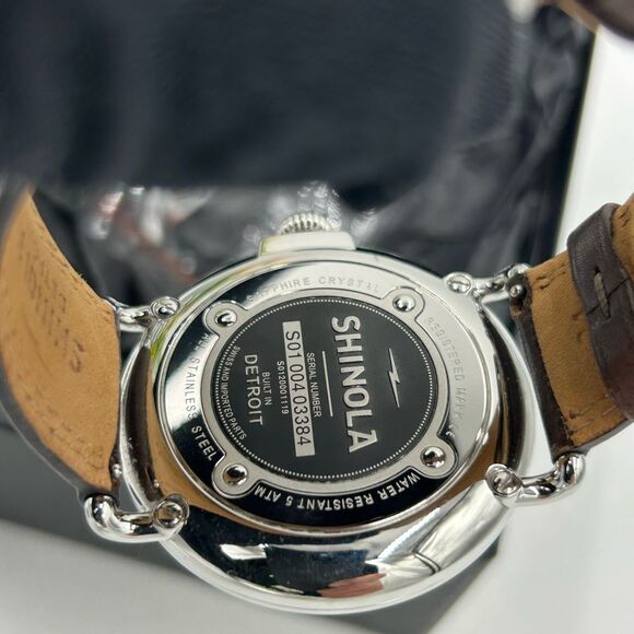 Men's Shinola runwell 47 mm slate blue dial watch NWT - Picture 5 of 8